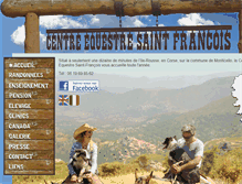 Tablet Screenshot of centre-equestre-stfrancois.com